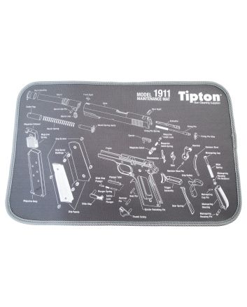 Tipton 558680 Maintenance MatBlack/Gray Neoprene Top w/Rubber Back 11"x17" 1911 Parts Diagram