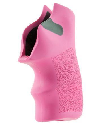 Hogue 78027 TamerCushion Pink Rubber Grip with Finger Grooves for Ruger LCR, LCRx