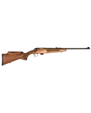 Crickett KSA20020 Model 722 Classic Youth 22 LR 7+1 20" Blued Button-Rifled Target Barrel &amp; Steel Receiver, Fixed Front/Adjustable Rear Sights, Walnut Stock w/13.50" LOP, Rebounding Firing Pin Safety