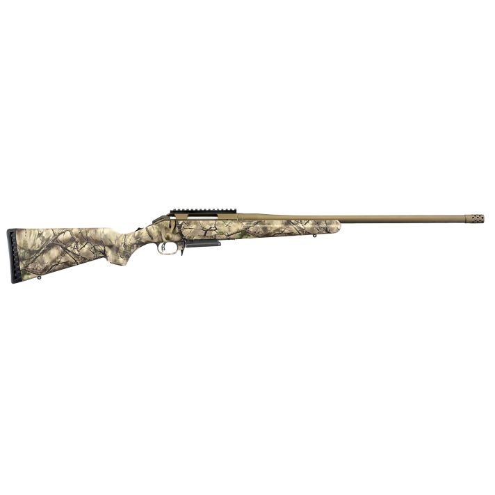 Ruger 26925 AmericanFull Size 6.5 Creedmoor 3+1 22" Burnt Bronze Cerakote Heavy Barrel, Picatinny Rail Steel Receiver, GoWild Camo I-M Brush Fixed Synthetic Stock, Right Hand