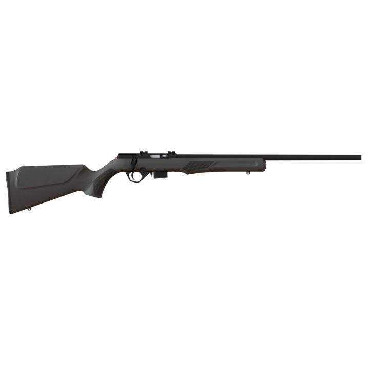 Rossi RB17H2111 RB17Full Size 17 HMR 5+1, 21" Matte Black Button Rifled Free Floating Steel Barrel, Matte Black Stainless Steel Receiver, Black Fixed Monte Carlo Stock, Right Hand