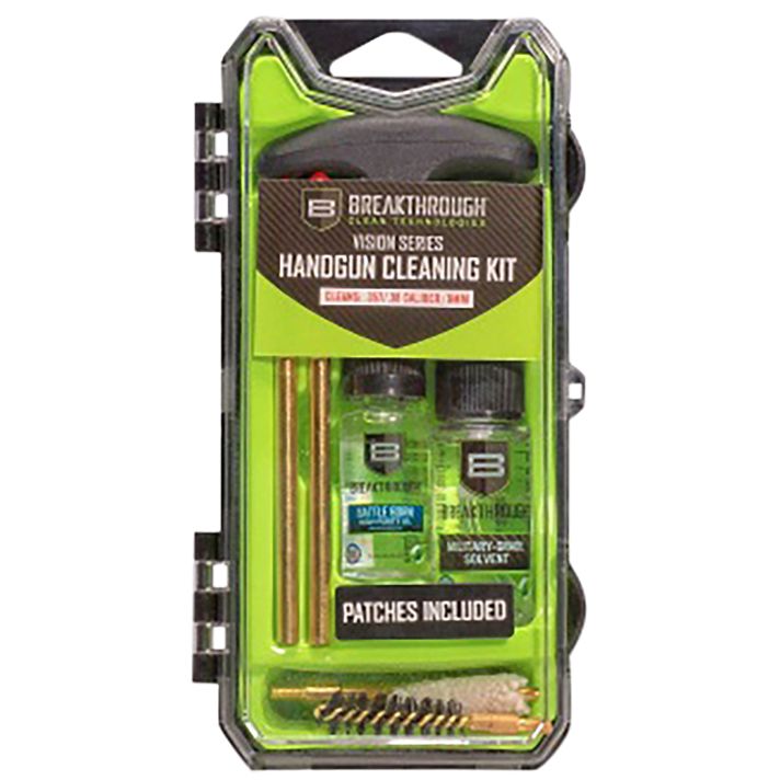 Breakthrough Clean BTECC9 Vision Series Cleaning Kit 9mm & 38 Cal Pistol/9 Pieces Multi-Color