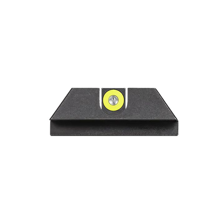 Night Fision GLK003014YGZ Tritium Night Sights For GlockGreen Tritium Yellow Outline Front Sight- Black/Blank Rear Sight Glock Glock 42/43/43X
