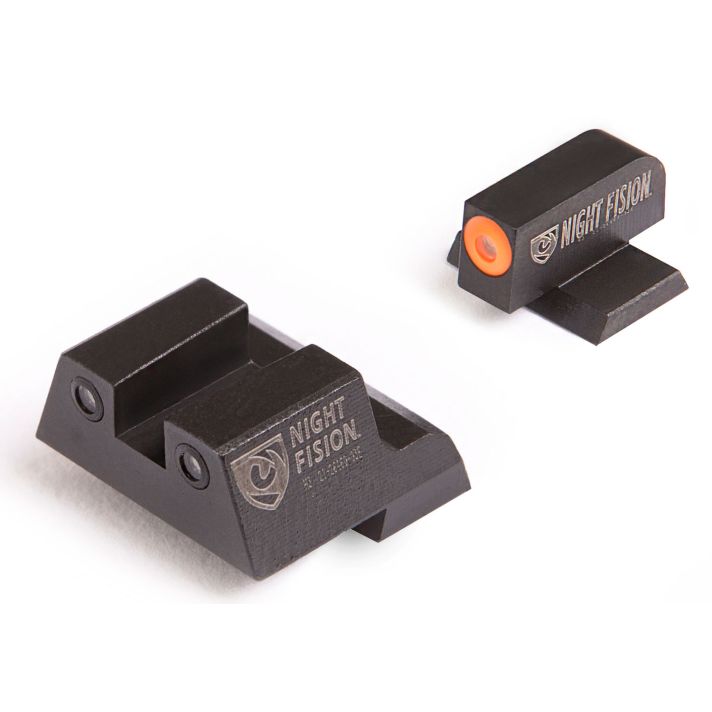 Night Fision CNK027003OGZ Tritium Night Sights for CanikGreen Tritium Orange Outline Front Sight-Green Tritium Black Outline Rear Sight TP9SF/TP9SF Elite