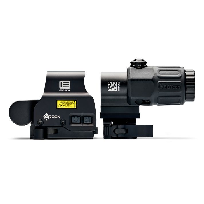 Eotech HHSGRN HHS Green EXPS & G33 Magnifier Matte Black 1x/3x 1.20" x 0.85" 1 MOA Green Dot/68 MOA Ring