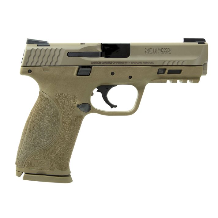 Smith & Wesson LE 11767 M&P 9 M2.0
9mm Luger Double 4.25" 17+1 FDE Interchangeable Backstrap Grip FDE Polymer Frame FDE Armornite Stainless Steel Slide