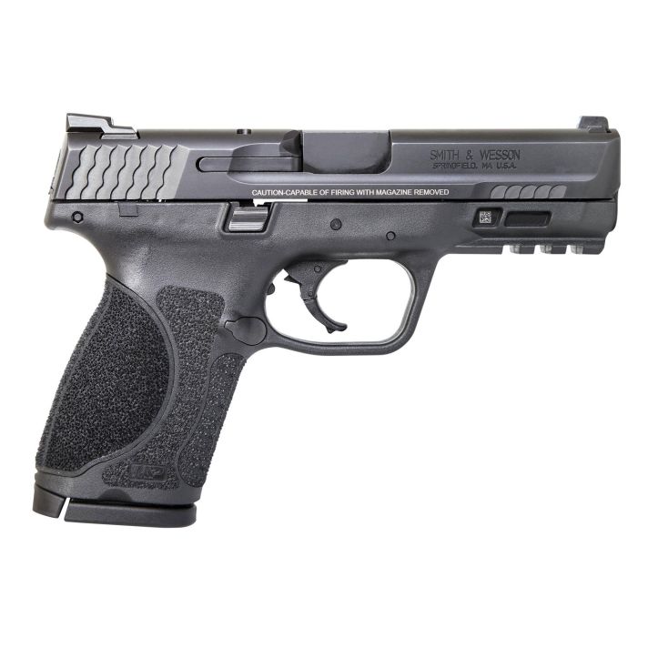 Smith & Wesson LE 12098 M&P 40 M2.0 Compact 40 Smith & Wesson (S&W) Double 4" NTS 13+1 Black Interchangeable Backstrap Grip Black Polymer Frame Black Armornite Stainless Steel Slide
