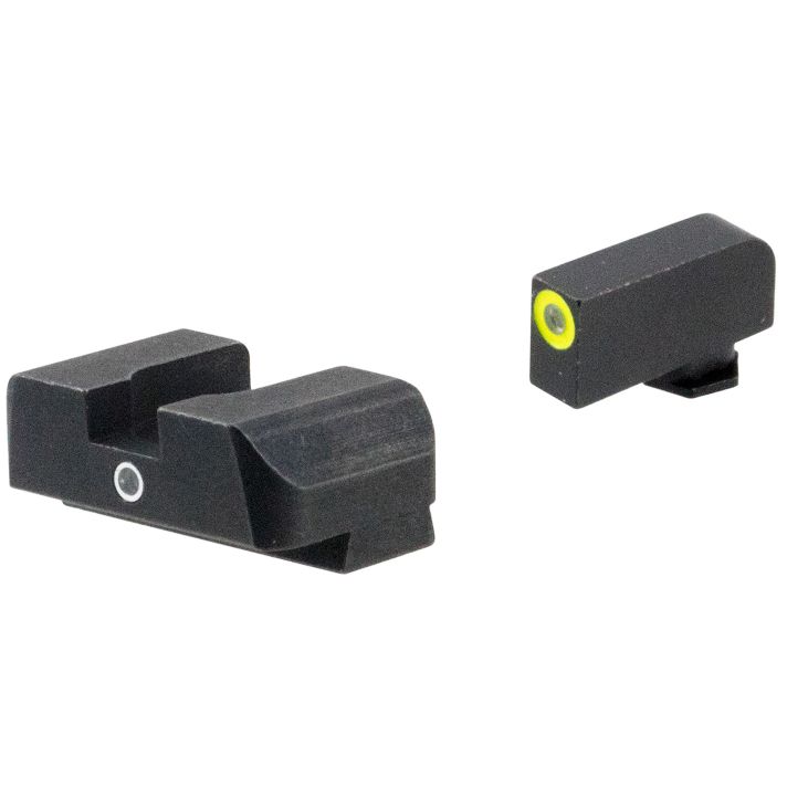AmeriGlo GL5301 i-Dot SightSet for GlockGreen Tritium LumiGreen Outline Front Sight-Green Tritium Rear Sight