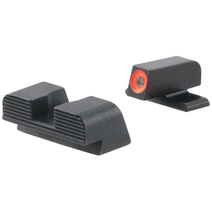 AmeriGlo SG434 Protector Sight Set for Sig SauerGreen Tritium Orange Outline Front Sight-Black Serrated Rear Sight