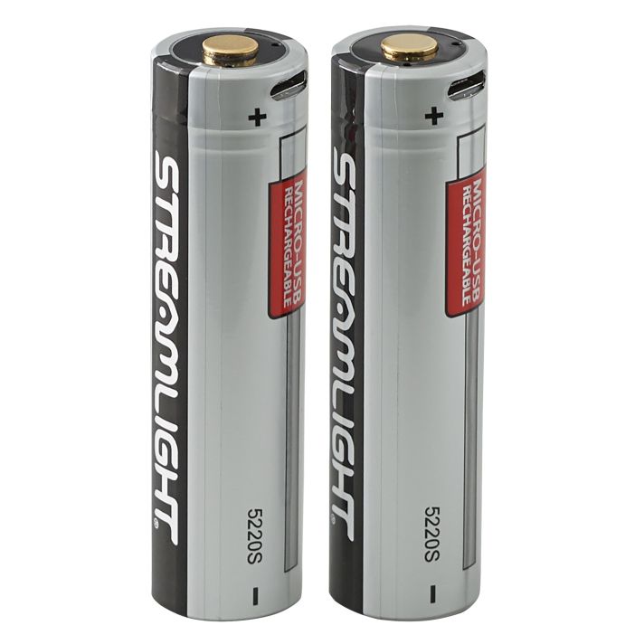 Streamlight 22102 SL-B26Silver/Black 2,600 mAh Fits PolyTac X USB/ProTac X 90 X USB (2) Single Pack
