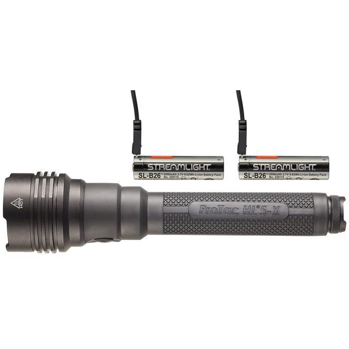 Streamlight 88080 ProTac HL 5-X USB FlashlightBlack Anodized 250/1000/2500/3500 Lumens White LED