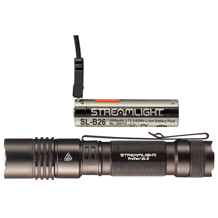 Streamlight 88082 ProTac 2L-X USB FlashlightBlack Anodized40/500 Lumens White LED