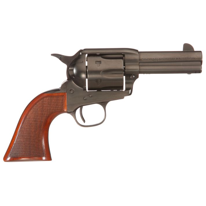 Taylors & Company 550884DE Runnin Iron Black Rock 45 Colt (LC) Caliber with 3.50" Barrel, 6rd Capacity Cylinder, Overall Black Nitride Finish Steel, Checkered Walnut Grip & Overall Taylor Polish