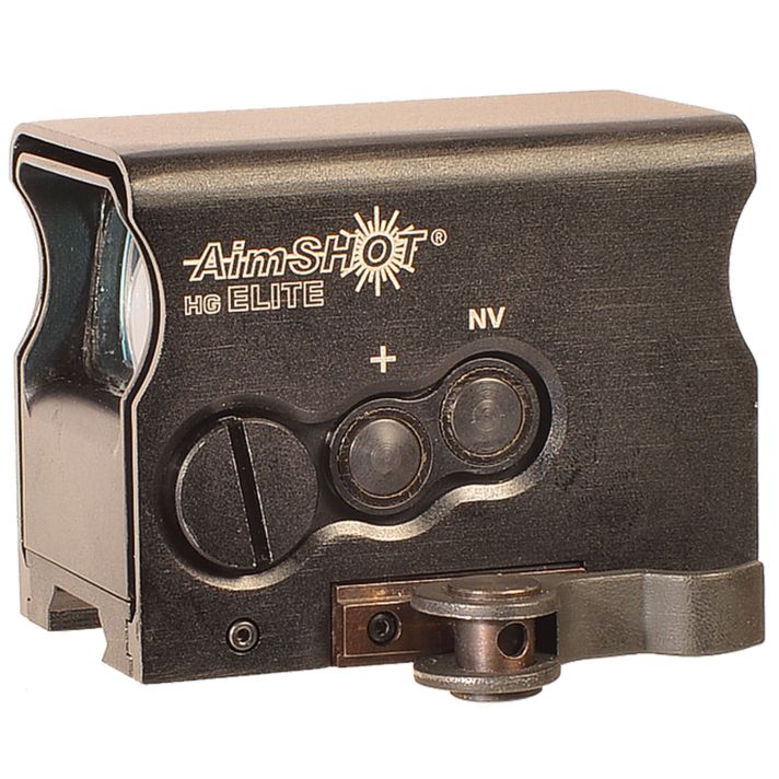AimShot HGELITEAGREE HG EliteBlack Anodized 1 x 34 mm 2 MOA Green Dot