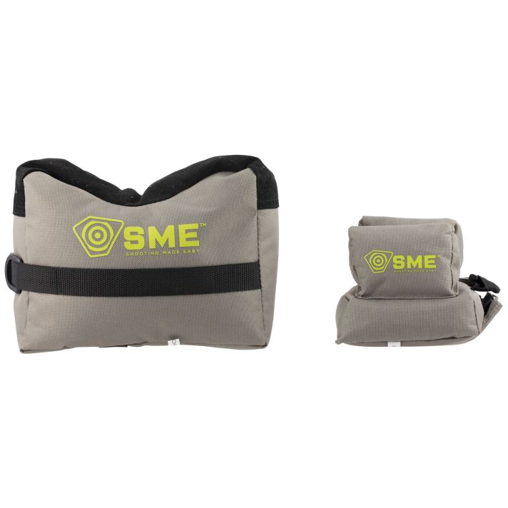 SME SMEGRF Front & Rear Gun RestInert Poly Bead Filled Shooting Bags, Suede Leather Topper, Non-Slip Bottom, 600D Polyester
