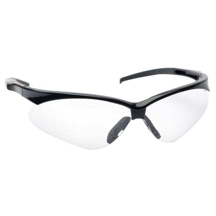 Walker's GWPSGLCLR Sport Glasses Crosshair Adult Clear Lens Polycarbonate Black Frame
