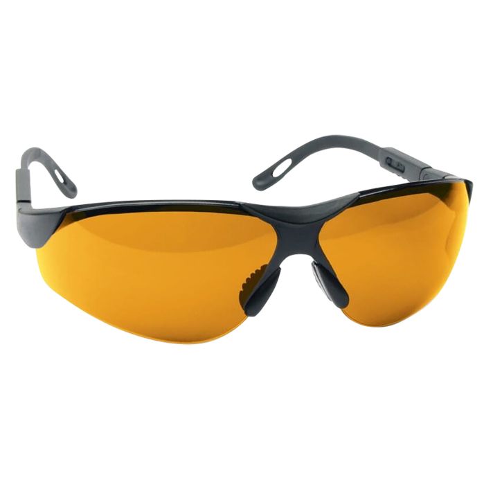 Walker's GWPXSGLAMB Sport Glasses Elite Adult Amber Lens Polycarbonate Black Frame