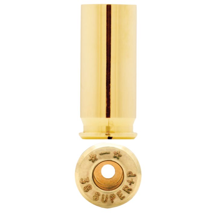 Starline Brass 38SUP+PEUP100 Unprimed Cases38 Super +P Handgun Brass 100 Per Bag