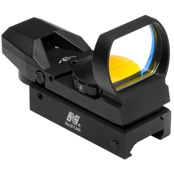 NcStar D4B Red Four Reticle Reflex OpticBlack Anodized 1 x 0.95" x 1.34" 3 MOA Red Dot Multi Reticle