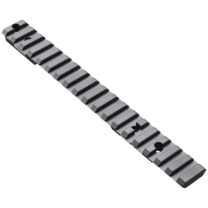 Weaver Mounts 99502 Multi-Slot BaseExtended Black Anodized Aluminum Fits Remington 700/Howa 1500 Long Action 20 MOA
