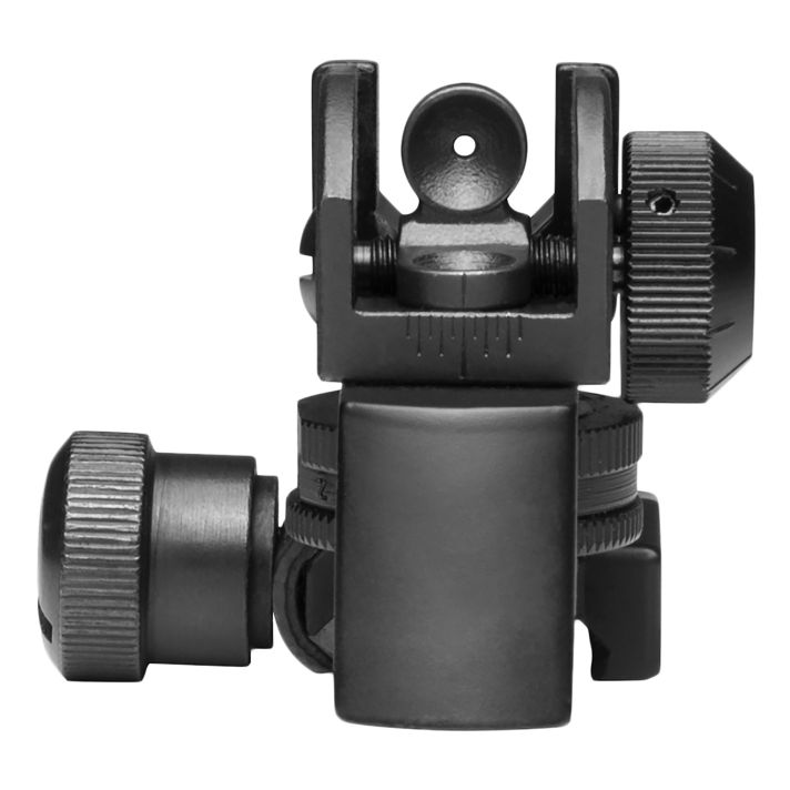 NcStar MARDRS AR15 Rear A2 Backup Iron SightBlack Dual Aperture for AR-15