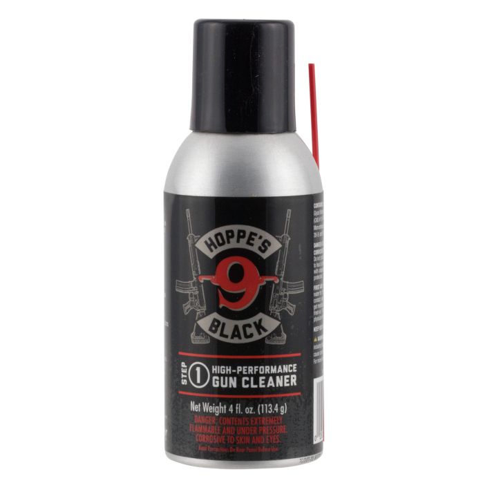 Hoppe's HBC4A Black Gun Cleaner Removes Oil Grease Dirt 4 oz. Aerosol Can with Extension Tube