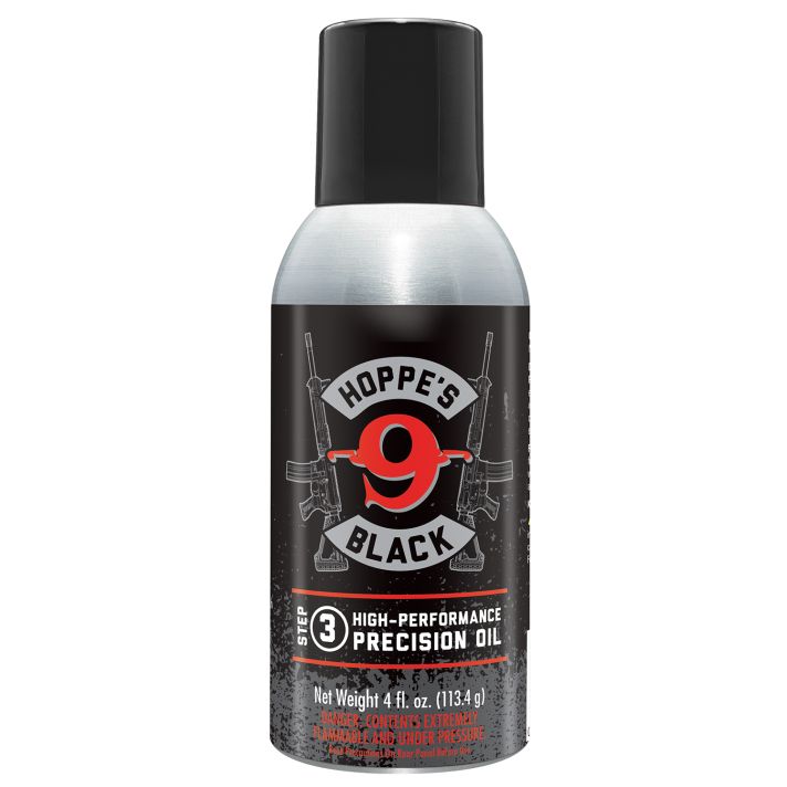 Hoppe's HBL4A Black Precision Oil Lubricates and Protects Against Corrosion 4 oz. Aerosol Can with Extension Tube
