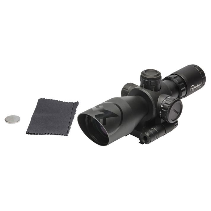 Firefield FF13065 Barrage w/Red Laser Matte Black 2.5-10x40mm Illuminated Red/Green Mil-Dot Reticle/Red Laser