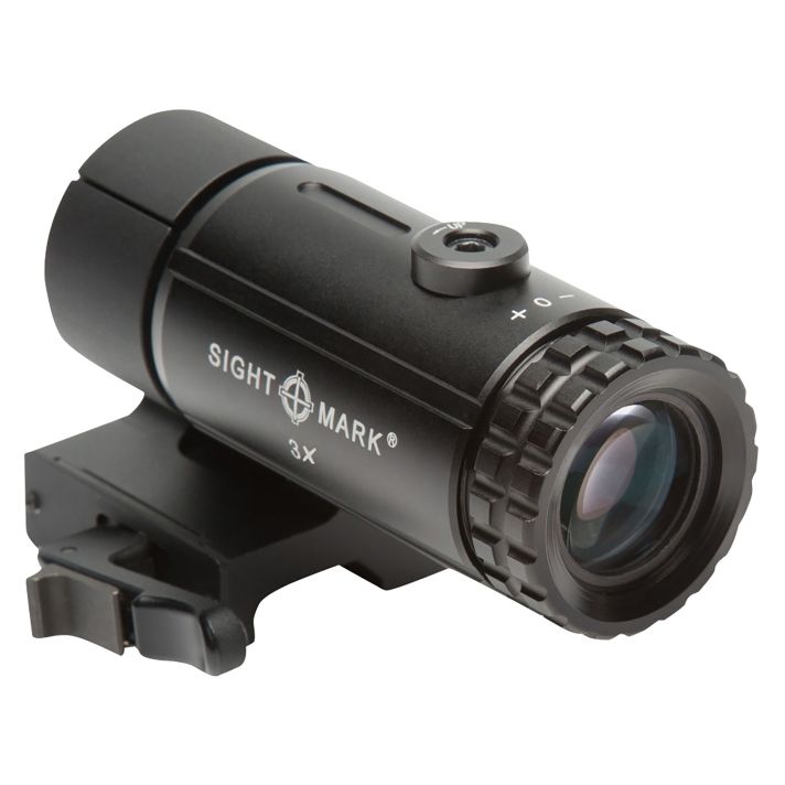 Sightmark SM19063 T-3 Magnifier 3Xwith Flip to Side Mount Matte Black 3 x 23mm