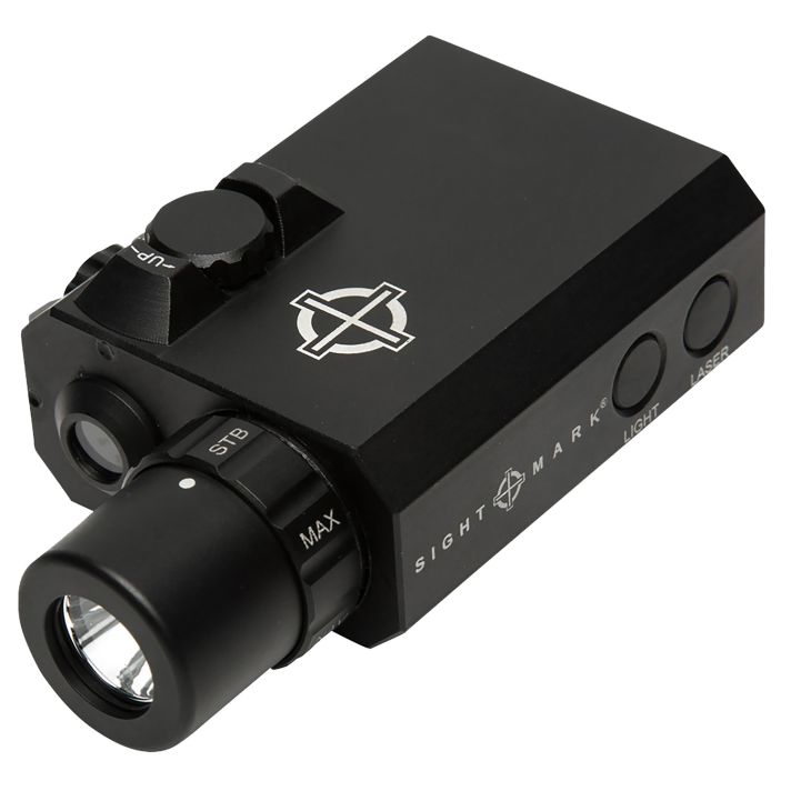 Sightmark SM25012 LoPro Mini Combo Flashlight and Green Laser SightMatte Black 300 Lumens White LED
