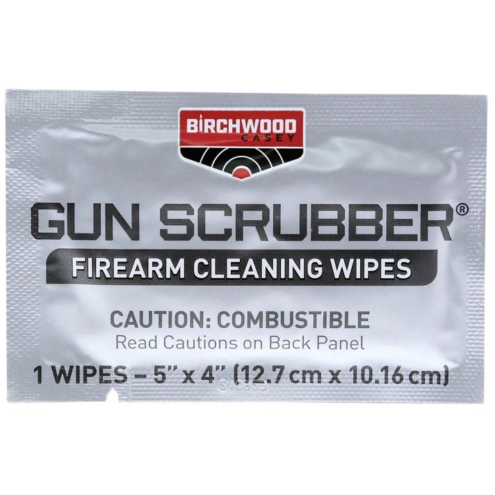 Birchwood Casey 33312 Gun Scrubber Take Alongs 12 Individual Wipes Per Pack