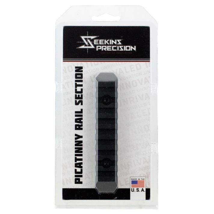 Seekins Precision 0010560081 M-LOK Rail Section 9 SlotsBlack Anodized