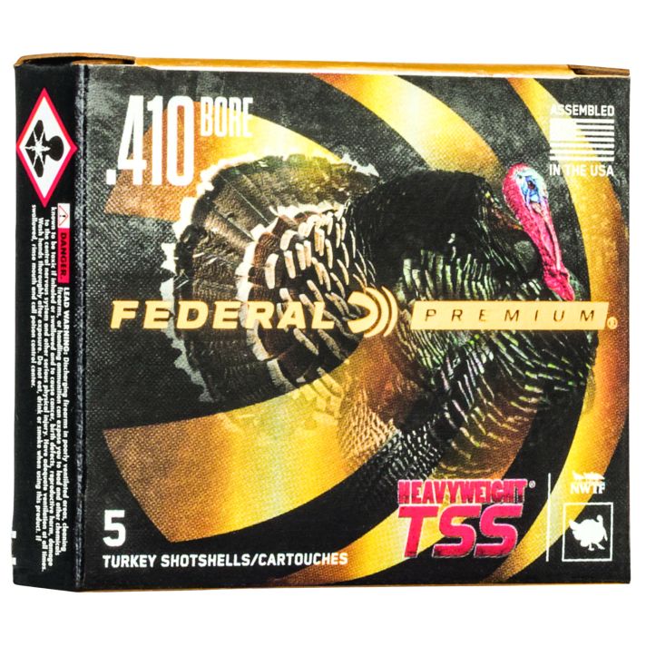 Federal PTSS419F9 Premium Turkey Heavyweight TSS 410Gauge 3" 13/16oz 9Shot 5 Per Box/10 Case
