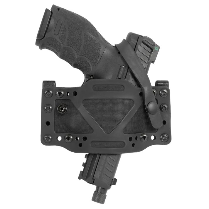 Limbsaver 12504 CrossTechIWB/OWB Black Polymer Belt Clip/Strap Fits Universal Handgun Ambidextrous