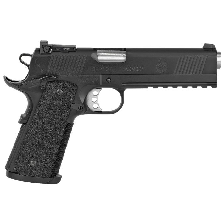Springfield Armory PC9105LCA18 1911 TRP Operator *CA Compliant 45 ACP 5" 7+1 Black Armory Kote Long Black Carbon Steel Slide Black G10 Grip