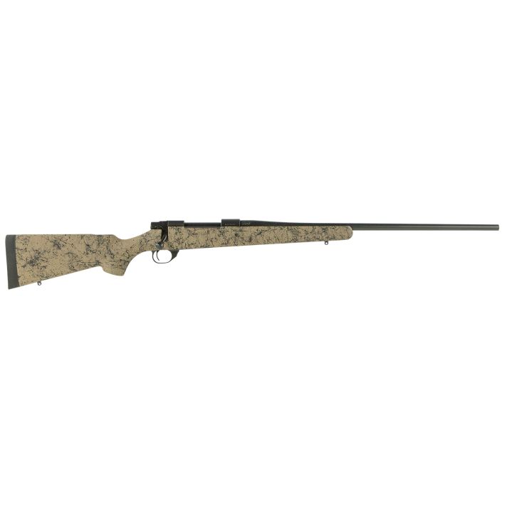 Howa HHS63202 M1500 HS Precision 30-06 Springfield 5+1 22" Barrel, Black Steel Receiver, Tan w/Black Webbing HS Precision Synthetic Stock