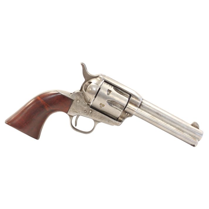 Taylors & Company 555111 1873 Cattleman 45 Colt (LC) Caliber with 4.75" Barrel, 6rd Capacity Cylinder, Overall Antique Finish Steel & Walnut Grip
