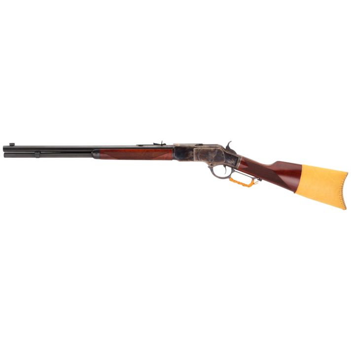 Taylors & Company 550239COM 1873 Comanchero 357 Mag Caliber with 10+1 Capacity, 18" Blued Barrel, Color Case Hardened Metal Finish & Walnut Straight Stock Right Hand (Full Size)