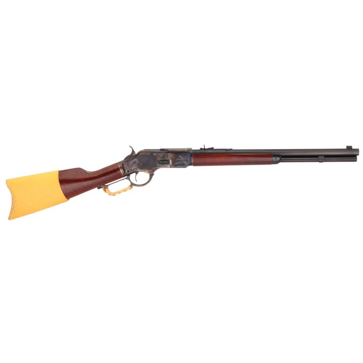 Taylors & Company 550172COM 1873 Comanchero 45 Colt (LC) Caliber with 10+1 Capacity, 20" Blued Barrel, Color Case Hardened Metal Finish & Walnut Straight Stock Right Hand (Full Size)