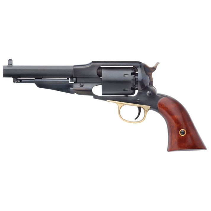 Taylors & Company 550833 1858 Remington Break Open 44 Cal Striker Fire 5.50" 6 Shot Blued Walnut Grip
