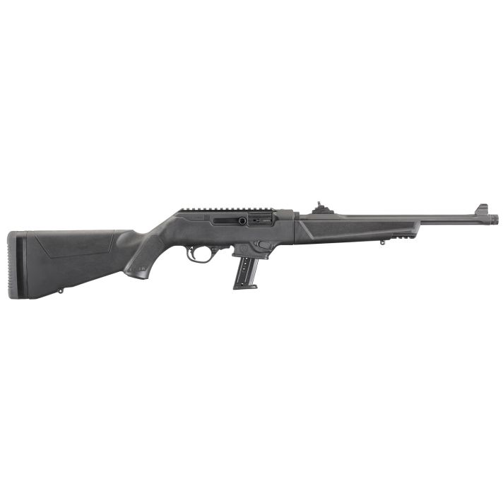 Ruger 19102 PC Carbine9mm Luger 10+1 16.12" Black Fluted Threaded Barrel, Black Hard Coat Anodized Aluminum Receiver w/Picatinny Rail, Black Synthetic Stock, Right Hand