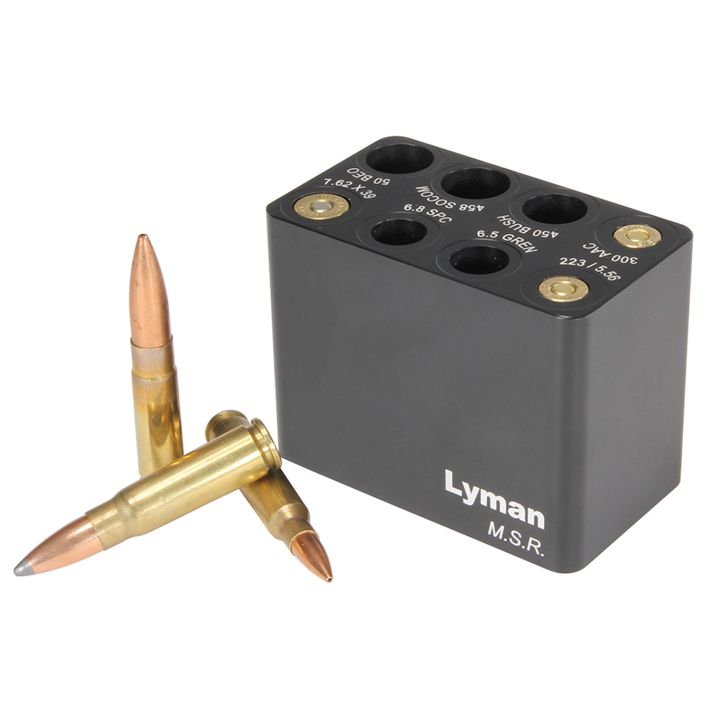 Lyman 7833003 MSR Ammo Checker Block Black Multi Rifle Firearm