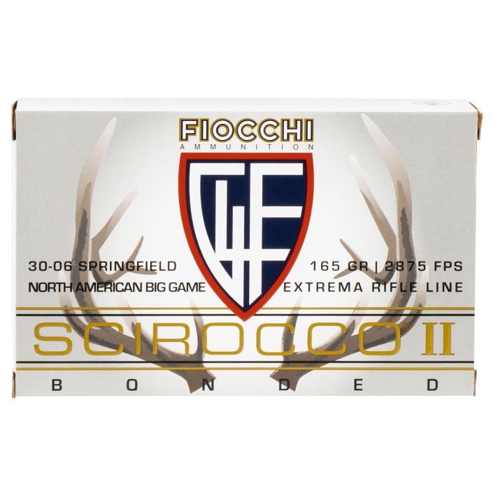 Fiocchi A3006SCA SCIROCCO BONDED Extrema 30-06Springfield 165gr Swift Scirocco II Bonded 20 Per Box/10 Case