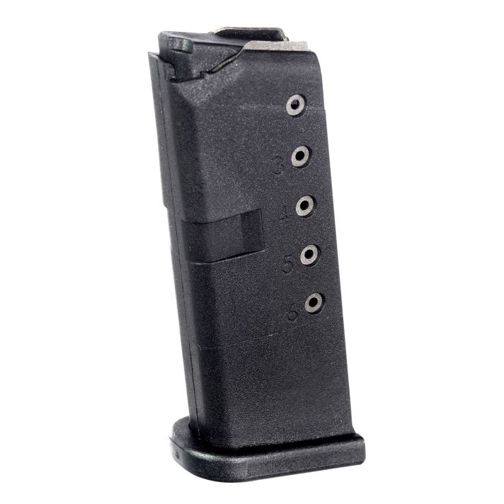 ProMag GLK12 Standard6rd 9mm Luger Compatible w/ Glock 43 Black DuPont Zytel Polymer