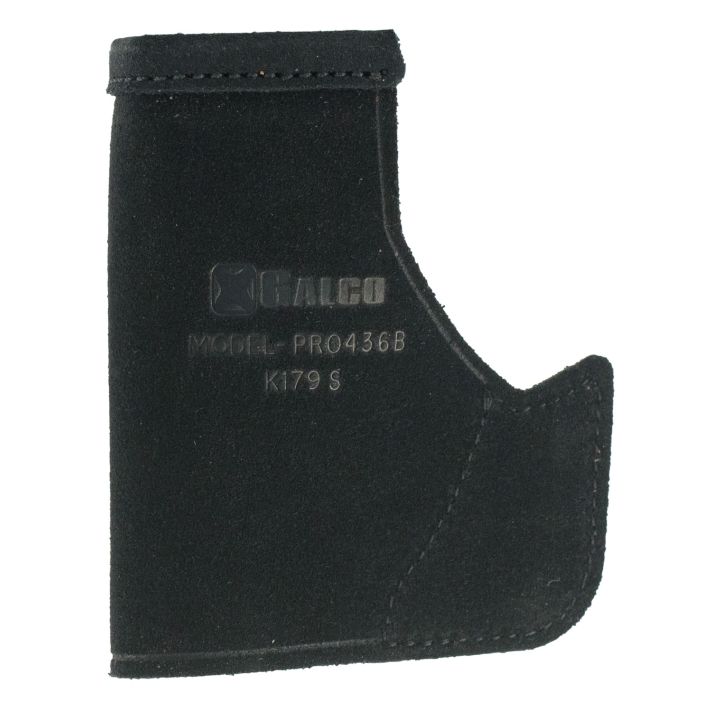 Galco PRO436B Pocket ProtectorBlack Leather Fits Ruger LCP/Kel-Tec P-32/Diamondback DB/NAA Guardian Ambidextrous