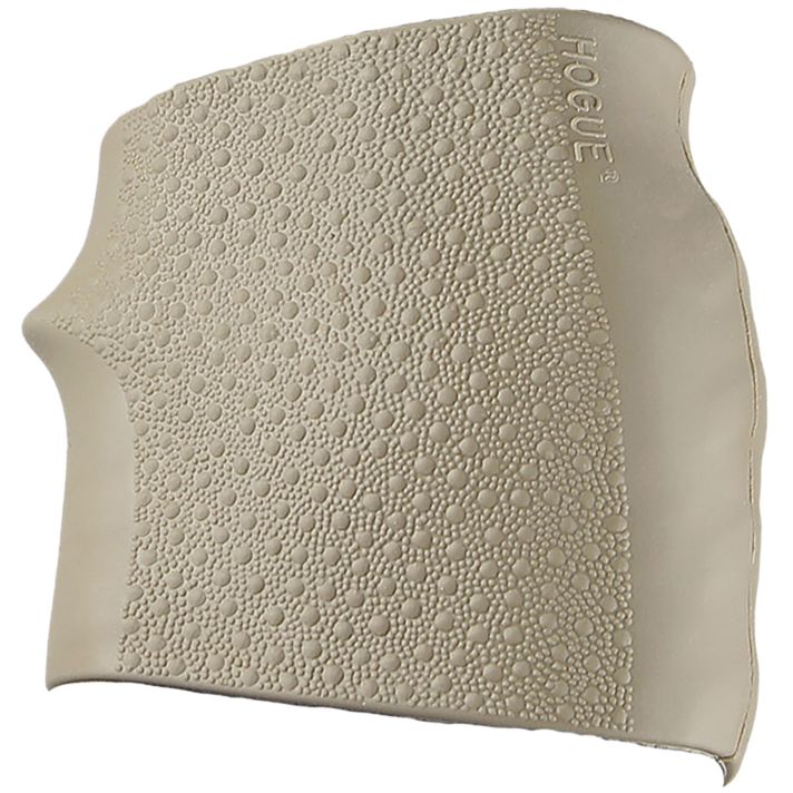 Hogue 18003 HandAll Jr. Grip Sleeve Small Size made of Rubber with Textured Flat Dark Earth Finish & Finger Groove for Most 22, 25 & 38 Pistols