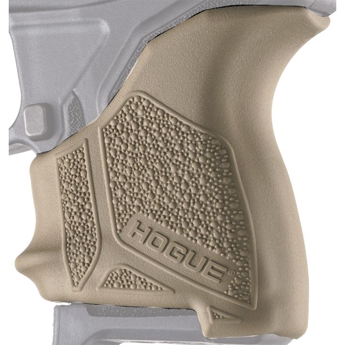 Hogue 18123 HandAll Beavertail Grip Sleeve made of Rubber with Textured Flat Dark Earth Finish for Ruger LCP II