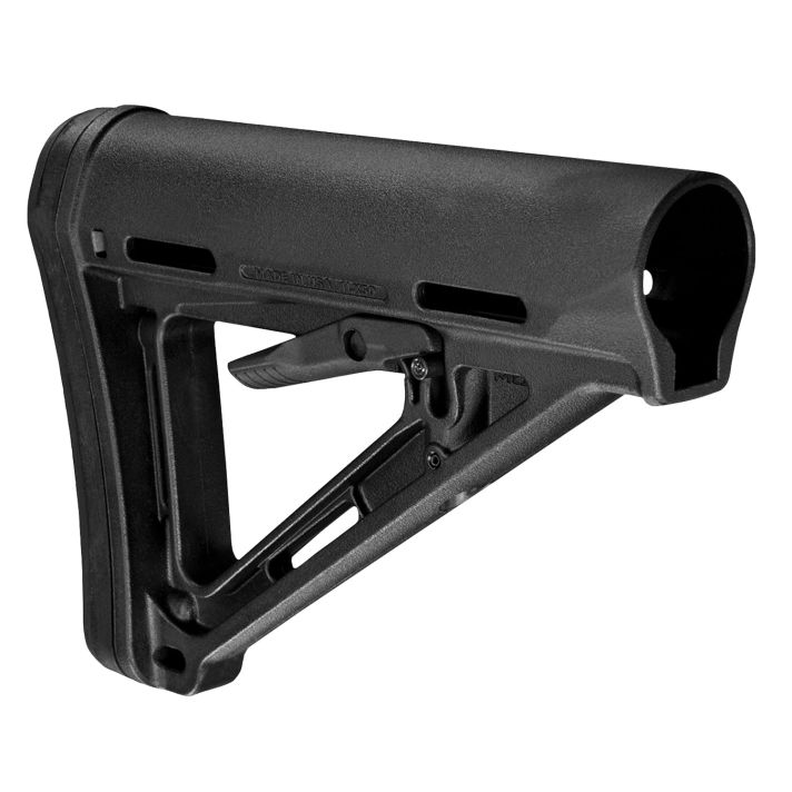Magpul MAG401-BLK MOE Carbine Stock Black Synthetic with AR-15, M16, M4 with Commercial Tube (Tube Not Included)