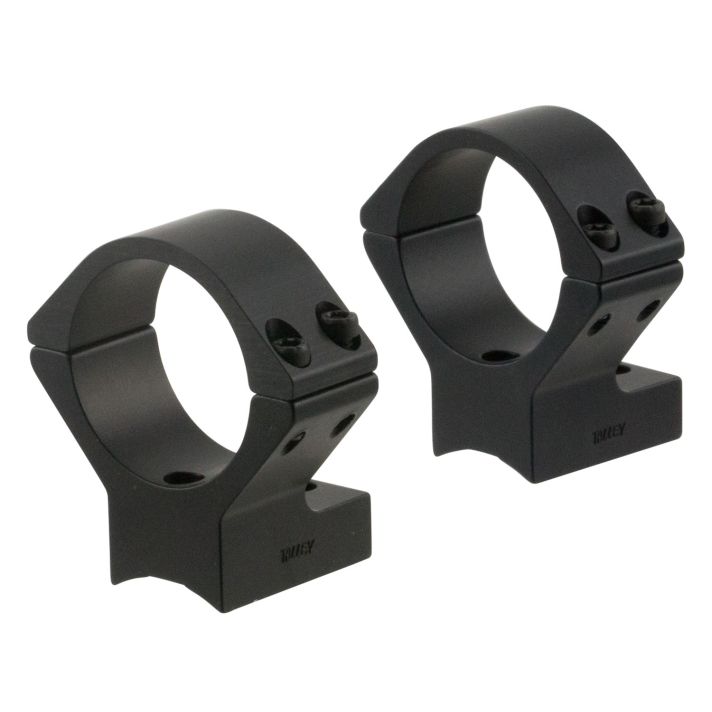 Talley 740725 Scope Mount/Ring ComboBlack Anodized 30mm Tube Savage Round Receiver with AccuTrigger (110 Series/A17/A22) Medium Rings