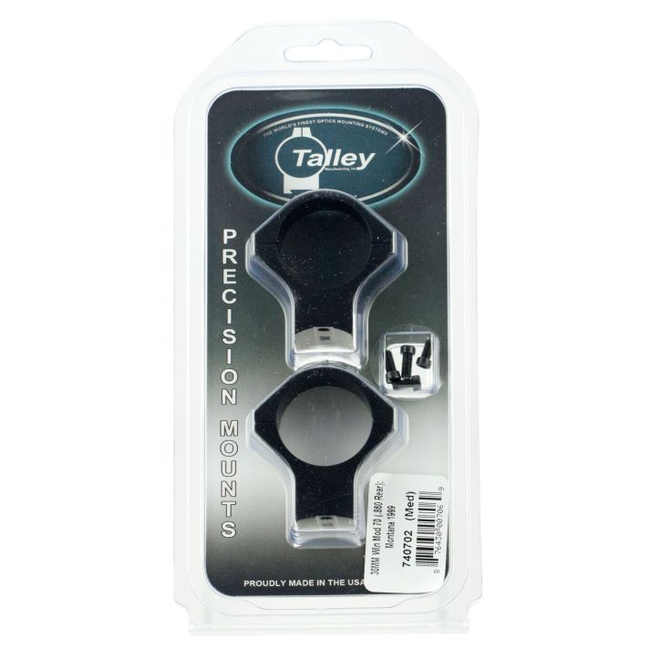Talley 740702 Scope Mount/Ring ComboBlack Anodized 30mm Tube Montana Rifle Company Model 1999 Medium Rings